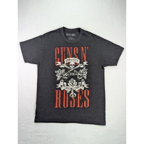 Guns N' Roses Men's Large T-Shirt Appetite For Destruction Skull Genuine Merch T - Picture 1 of 9